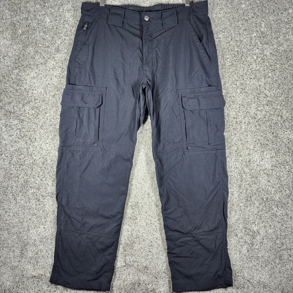 Duluth Trading Co Cargo Pants Mens L x 30 Relaxed Fit Nylon Black Excellent
